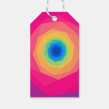 Roze en gele spiraal