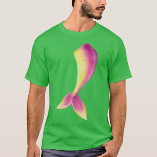 Roze en gele staartvin t-shirt