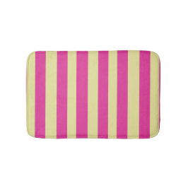 Roze en Gele Strepen Badmat