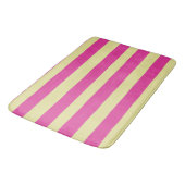 Roze en gele strepen badmat (Gekanteld)