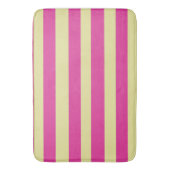 Roze en gele strepen badmat (Voorkant Verticaal)