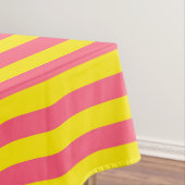 Roze en gele strepen ontwerp tafelkleed (Voorbeeld)