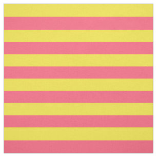 Roze en gele strepen stof