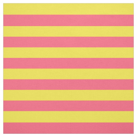 Roze en gele strepen stof (Swatch)