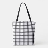 Roze en gele strepen tote bag (Achterkant)