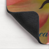 Roze en gele Tulip Muismat (Hoek)