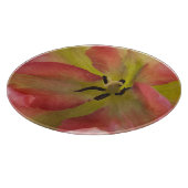 Roze en gele Tulip Snijplank (Hoek)