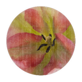 Roze en gele Tulip Snijplank