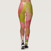 Roze en gele Tulp-Leggings Leggings (Achterkant)