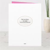 roze en gele tulpen in bucket Name Day Kaart (Achterkant)