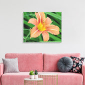 Roze en gele ventilator canvas afdruk (Insitu (Woonkamer))