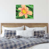 Roze en gele ventilator canvas afdruk (Insitu (Slaapkamer))