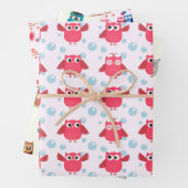 roze en gele vuil cadeaupapier (In situ)