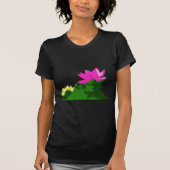  roze en gele waterlelie t-shirt (Voorkant)