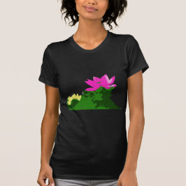  roze en gele waterlelie t-shirt