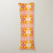 Roze en gele waterLily Body Pillow Lichaamskussen (Voorkant Verticaal)