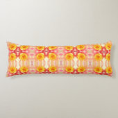 Roze en gele waterLily Body Pillow Lichaamskussen (Voorkant)
