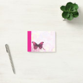 Roze en gele Waterverf bloemen met vlinder Post-it® Notes (Kantoor)