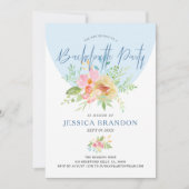 Roze en gele waterverf bloemen moderne typogra kaart (Voorkant)