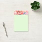 Roze en Gele Waterverf Bloemen Post-it® Notes (Kantoor)