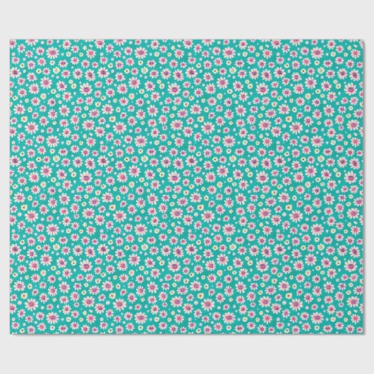 Roze en gele waterverf cadeaupapier (Vlak)