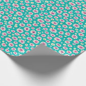 Roze en gele waterverf cadeaupapier (Hoek)