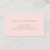 Roze en gele Waterverf penselen Modern Visitekaartje (Achterkant)