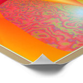 Roze en gele wervelkolom poster (Hoek)