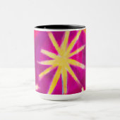 Roze en Gele Wiel Mok (Midden)
