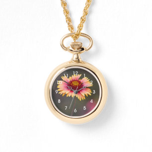 Roze en gele woestijn horloge