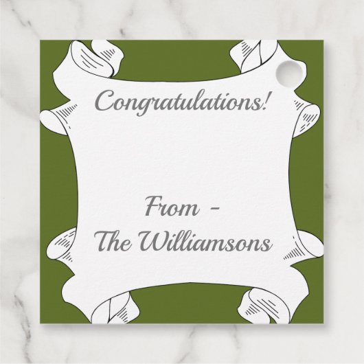 Roze en gele woestijncactus bloemen bedankjes labels (Achterkant)