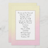 Roze en Gele Wow Renewal Kaart (Voorkant / Achterkant)