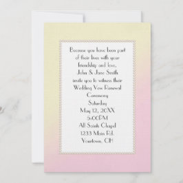 Roze en Gele Wow Renewal Kaart