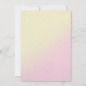 Roze en Gele Wow Renewal Kaart (Achterkant)