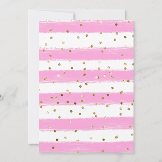 Roze en Gele Zomerbloemen Verjaardag Kaart (Achterkant)