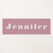 Roze en gepersonaliseerde naam yogamat (Voorkant (horizontaal))