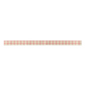 Roze en Gingham Gingham Gecontroleerd Plaid Satijnen Lint (Voorkant)