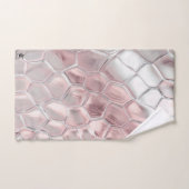 Roze en gladde dierenprint bad handdoek (Handdoek)