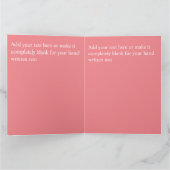 roze en gnome Trendy Heart Design Kaart (Binnen)