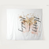 Roze en Gold 21ste verjaardag Foto Booth Backdrop Wandkleed (Voorkant (horizontaal))