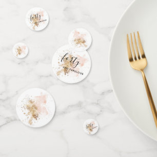 Roze en Gold 40e verjaardag Confetti