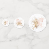 Roze en Gold 40e verjaardag Confetti (Achterkanten)