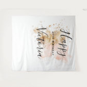 Roze en Gold 40e verjaardag Foto Booth Backdrop Wandkleed (Voorkant (horizontaal))