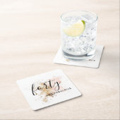 Roze en Gold 40e verjaardag Kartonnen Onderzetters (Insitu)