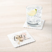 Roze en Gold 40e verjaardag papieren Onderzetters (Insitu)