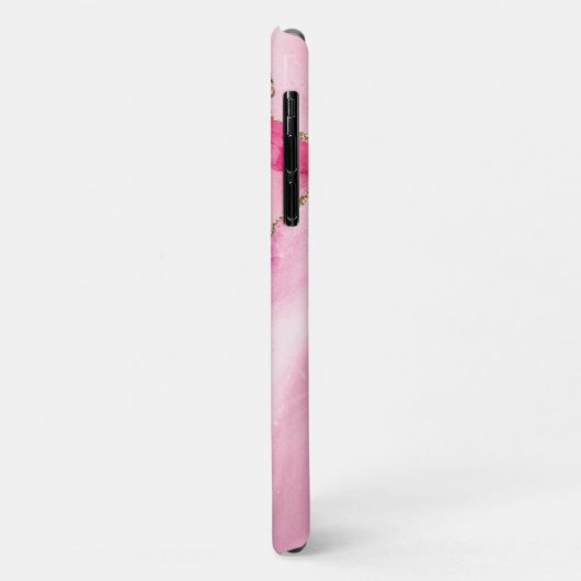 Roze en Gold Agate op maat Case-Mate iPhone Case (Achterkant/links)