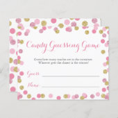 Roze en Gold Baby shower Snoep gaming (Voorkant / Achterkant)