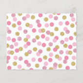 Roze en Gold Baby shower Snoep gaming (Achterkant)