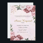 Roze en Gold Bat Mitzvah Kaart<br><div class="desc">Creëer een prachtige eerste indruk voor de Bat Mitswa van je dochter met deze zacht roze uitnodiging,  ontworpen om traditie en vrouwelijkheid in balans te brengen.</div>