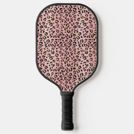 Roze en Gold Cheetah Pickleball Paddle